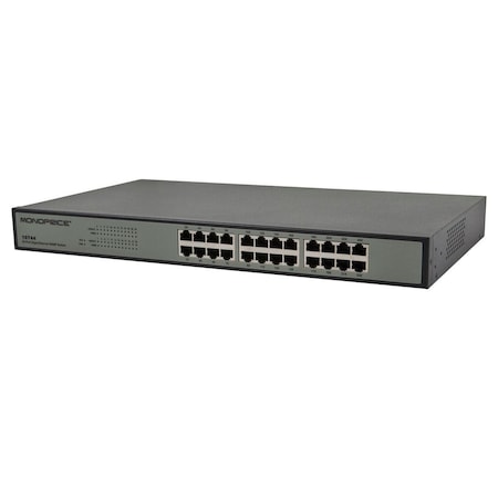 Monoprice 24 Port Gigabit Ethernet SNMP Switch 10744